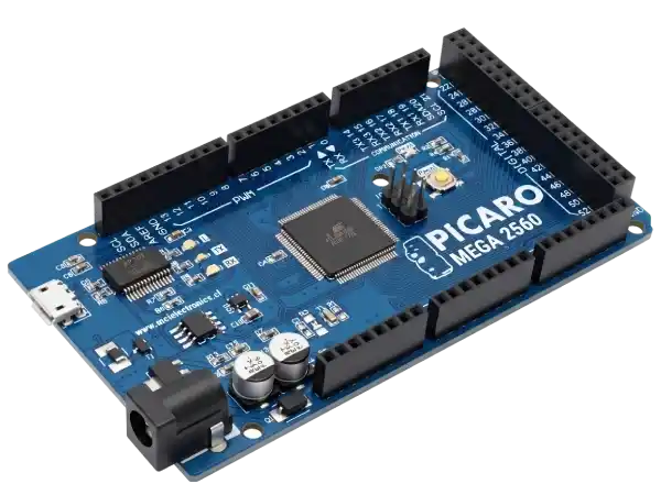 Placa microcontrolador y componentes electrónicos
