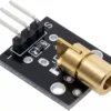 Módulo transmisor láser KY-008 emisor de punto rojo de 5V para proyectos de electrónica con Arduino y microcontroladores