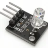 Módulo LED RGB KY-016 de 5mm con pines de conexión, ideal para proyectos de electrónica con Arduino y microcontroladores.