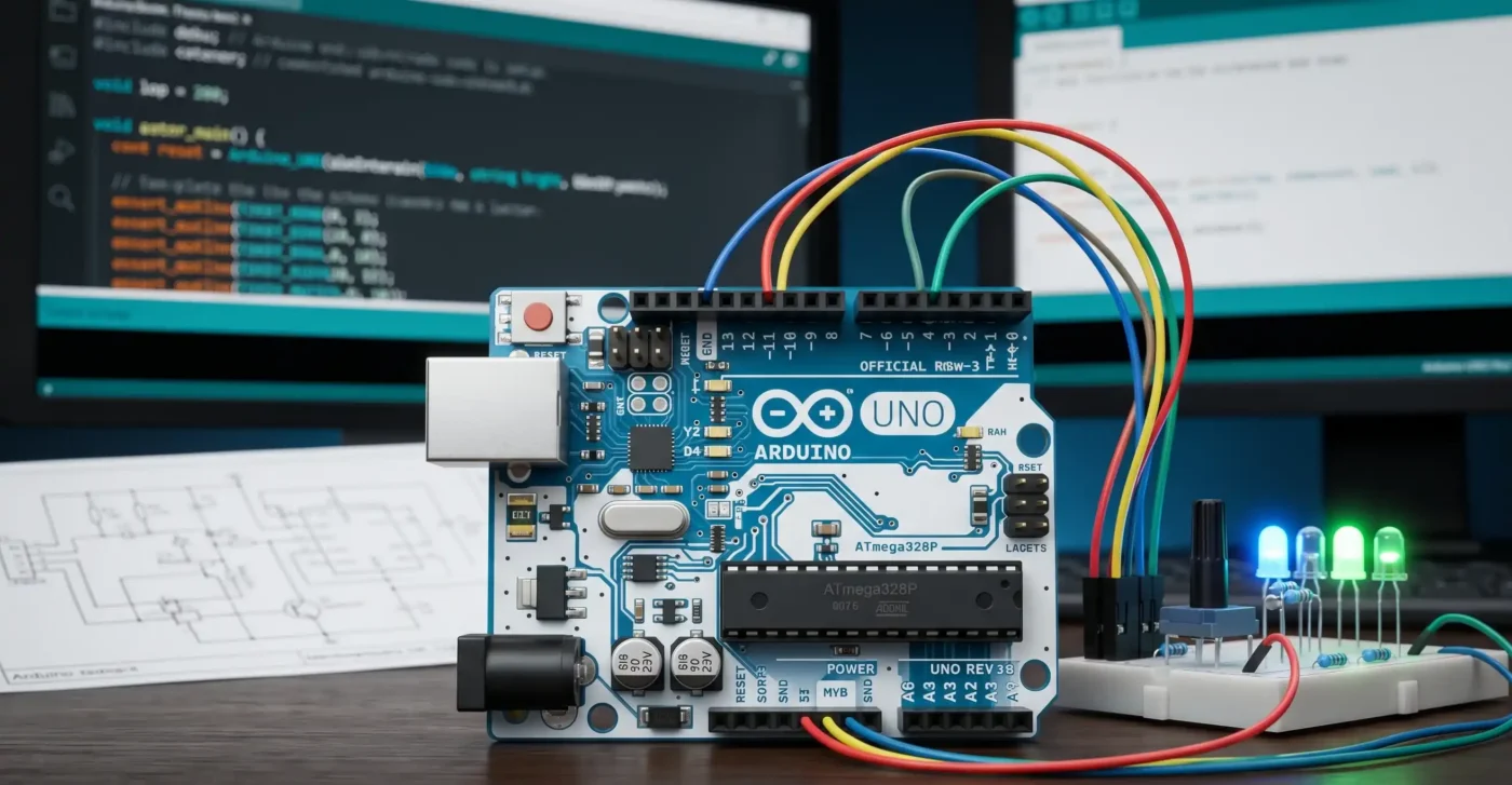 Descubre qué es un arduino, cómo funciona y su ficha técnica completa. La guía definitiva paso a paso para dominar la electrónica y tus propios proyectos.